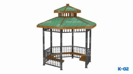 K-02 Altıgen Metal Kamelya 300x300 Cm - Image 1 product image