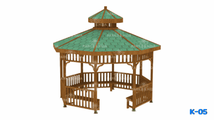 K-05 Sekizgen Ahşap Kamelya 400x400 Cm - Image 1 product image