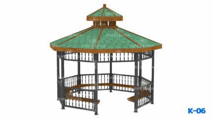 K-06 Sekizgen Metal Kamelya 400x400 Cm - Image 1 product image