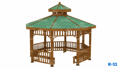 K-11 Sekizgen Ahşap Kamelya 500x500 Cm 10x10 Ana Taşıyıcı - Image 1 product image
