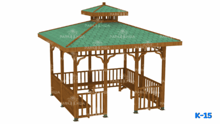 K-15 Kare Ahşap Kamelya 400x400 Cm - Image 1 product image