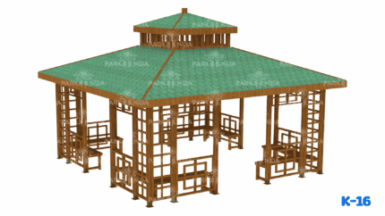 K-16 Kare Ahşap Kamelya 500x500 Cm - Image 1 product image