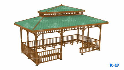 K-17 Dikdörtgen Ahşap Kamelya 3x6 - Image 1 product image