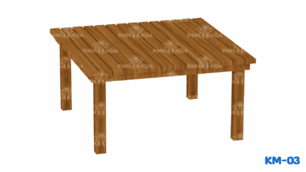 KM-03 Kare Kamelya Masası Ahşap - Image 1 product image