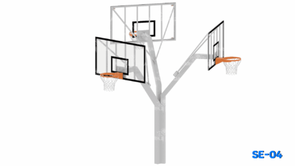 SE-04 Üçlü Basketbol Potası (Cam Panya) - Image 1 product image